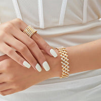 Anillo Diana Convertible en Pulsera (Dorado)