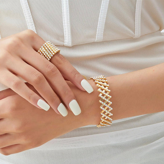 Anillo Diana Convertible en Pulsera (Dorado)