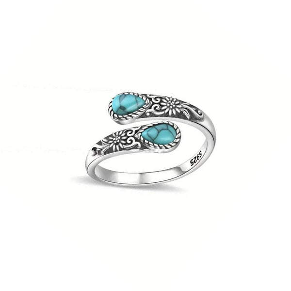 Anillo Flor de Piedra Lunar