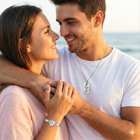 Set Pulsera y Collar Candado y Llave