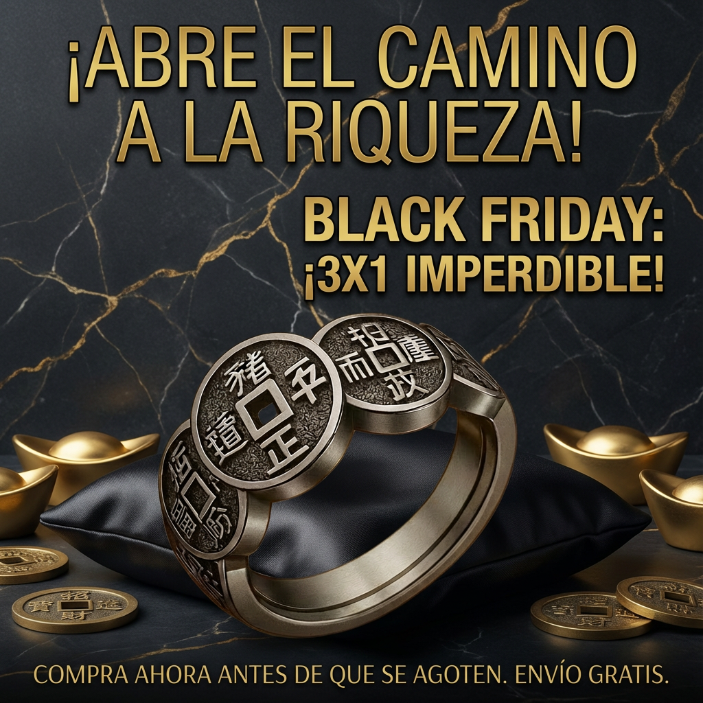 ANILLO DE LA FORTUNA DE LOS 5 EMPERADORES