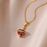 Collar Sagrado Corazón (Baño de oro 18K)
