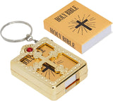 Mini libro La Santa Biblia (llavero)