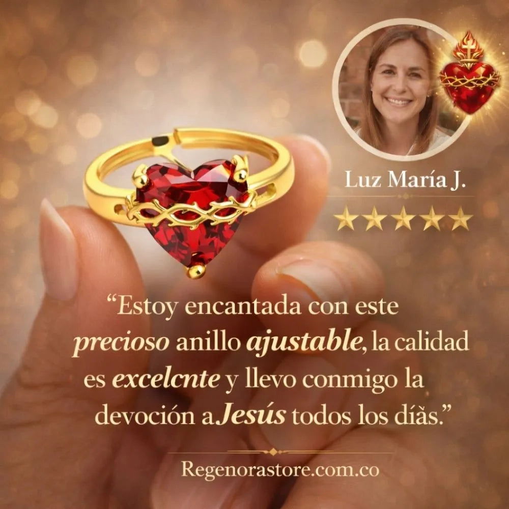 Anillo Corazón Sagrado (ORO 18K)