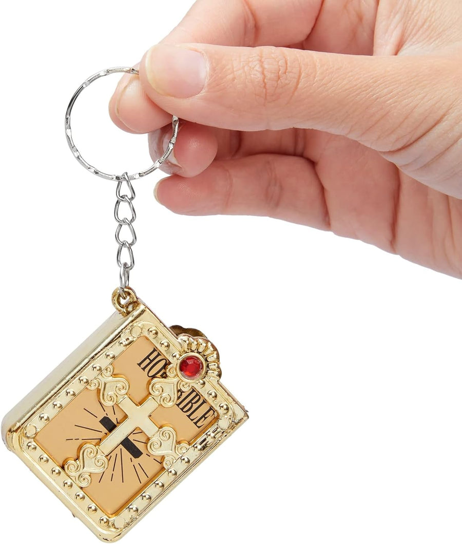 Mini libro La Santa Biblia (llavero)