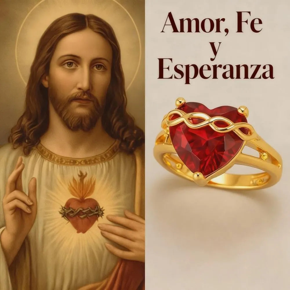 Anillo Corazón Sagrado (ORO 18K)
