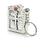 Mini libro La Santa Biblia (llavero)